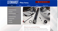 Desktop Screenshot of leonhardtplating.com